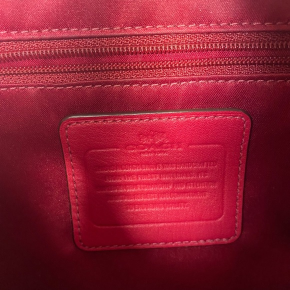 Coach Red Wine Taylor leather mini flap crossbody - Picture 9 of 12